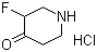 3-Fluoro-4-piperidinone hydrochloride molecular structure (CAS 1070896-59-1)