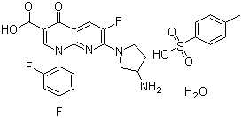 Tosufloxacin tosilate molecular structure (CAS 107097-79-0)