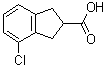 CAS 登录号：1071727-67-7, 4-氯-2,3-二氢-1H-茚-2-羧酸