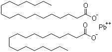 structure of CAS# 1072-35-1, Octadecanoic acid lead salt