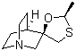 Cevimeline molecular structure (CAS 107233-08-9)
