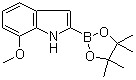structure of CAS# 1072812-69-1, 7-甲氧基吲哚-2-硼酸频哪醇酯