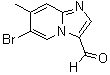 6-溴-7-甲基咪唑并[1,2-a]吡啶-3-甲醛分子结构 (CAS 1072944-75-2)