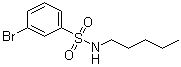 structure of CAS# 1072944-95-6, 3-溴-N-戊基苯磺酰胺