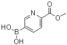 structure of CAS# 1072945-86-8, 6-(甲氧羰基)吡啶-3-基硼酸