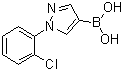 structure of CAS# 1072945-91-5, [1-(2-氯苯基)-1H-吡唑-4-基]硼酸