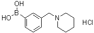 structure of CAS# 1072946-21-4, [3-(1-哌啶基甲基)苯基]硼酸盐酸盐