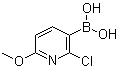 structure of CAS# 1072946-25-8, (2-氯-6-甲氧基-3-吡啶基)硼酸