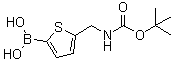 structure of CAS# 1072951-39-3, [5-[(tert-Butoxycarbonylamino)methyl]thien-2-yl]boronic acid
