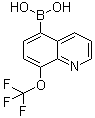 structure of CAS# 1072951-46-2, [8-(Trifluoromethoxy)-5-quinolinyl]boronic acid