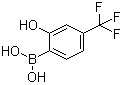 structure of CAS# 1072951-50-8, [2-Hydroxy-4-(trifluoromethyl)phenyl]boronic acid