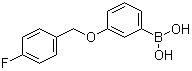 structure of CAS# 1072952-03-4, [3-[(4-Fluorophenyl)methoxy]phenyl]boronic acid