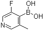 structure of CAS# 1072952-44-3, (3-氟-5-甲基-4-吡啶基)硼酸