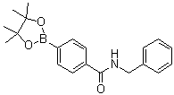 structure of CAS# 1073353-57-7, 4-(N-Benzylaminocarbonyl)phenylboronic acid pinacol ester