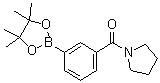 structure of CAS# 1073353-61-3, 3-(1-Pyrrolidinylcarbonyl)benzeneboronic acid pinacol ester