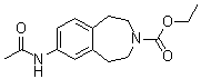 CAS # 107393-75-9, 7-(Acetylamino)-1,2,4,5-tetrahydro-3H-3-benzazepine-3-carboxylic acid ethyl ester