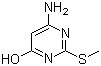 4-Amino-2-(methylthio)-6-pyrimidinol molecular structure (CAS 1074-41-5)