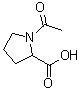 N-乙酰基-DL-脯氨酸分子结构 (CAS 1074-79-9)
