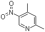 structure of CAS# 1074-99-3, 2,4-二甲基-5-硝基吡啶