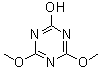 structure of CAS# 1075-59-8, 2-Hydroxy-4,6-dimethoxy-1,3,5-triazine