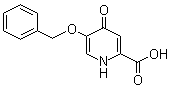 structure of CAS# 107550-30-1, 3-Benzyloxy-4-pyridone-6-carboxylic acid