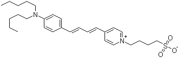 structure of CAS# 107610-19-5, Neurodye RH 421