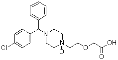 CAS # 1076199-80-8, 2-[2-[4-[(4-Chlorophenyl)phenylmethyl]-1-oxido-1-piperazinyl]ethoxy]acetic acid
