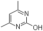 structure of CAS# 108-79-2, 4,6-Dimethyl-2-hydroxypyrimidine