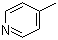 structure of CAS# 108-89-4, 4-Methylpyridine