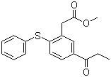 CAS 登录号：108051-48-5, 5-(1-氧代丙基)-2-(苯硫基)苯乙酸甲酯