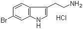 structure of CAS# 108061-77-4, 6-Bromo-1H-indole-3-ethanamine monohydrochloride