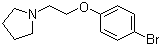 1-(2-(4-溴苯氧基)乙基)吡咯烷分子结构 (CAS 1081-73-8)