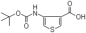 4-叔丁氧羰基氨基-3-噻吩甲酸分子结构 (CAS 108180-63-8)