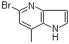 structure of CAS# 1082041-05-1, 5-溴-7-甲基-1H-吡咯并[3,2-b]吡啶