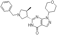 CAS # 1082743-70-1, PDE-9, 1,5-Dihydro-6-[(3S,4S)-4-methyl-1-(phenylmethyl)-3-pyrrolidinyl]-1-(tetrahydro-2H-pyran-4-yl)-4H-pyrazolo[3,4-d]pyrimidin-4-one