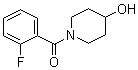 (2-Fluorophenyl)(4-hydroxy-1-piperidinyl)methanone molecular structure (CAS 1082804-68-9)