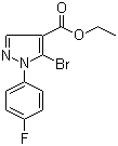 CAS # 1082828-31-6, Ethyl 5-bromo-1-(4-fluorophenyl)-1H-pyrazole-4-carboxylate, 5-Bromo-1-(4-fluorophenyl)-1H-pyrazole-4-carboxylic acid ethyl ester