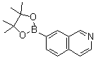 structure of CAS# 1082947-07-6, 7-(4,4,5,5-四甲基-1,3,2-二氧硼杂环戊烷-2-基)异喹啉