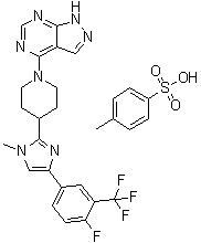 structure of CAS# 1082949-68-5, LY-2584702 Tosylate