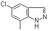 5-氯-7-甲基-1H-吲唑分子结构 (CAS 1083171-87-2)
