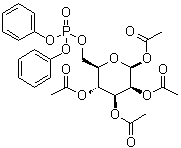 beta-D-Mannopyranose 1,2,3,4-tetraacetate 6-(diphenyl phosphate) molecular structure (CAS 108321-48-8)