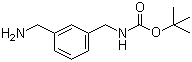 structure of CAS# 108467-99-8, tert-Butyl N-[3-(aminomethyl)benzyl]carbamate