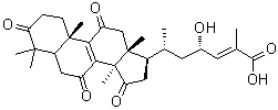 CAS 登录号：1085273-49-9, (23S,24E)-23-羟基-3,7,11,15-四氧代-羊毛甾-8,24-二烯-26-酸