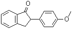 CAS 登录号：1086-43-7, 2,3-二氢-2-(4-甲氧基苯基)-1H-茚-1-酮