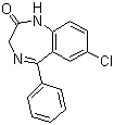 structure of CAS# 1088-11-5, Nordazepam