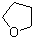 structure of CAS# 109-99-9, Tetrahydrofuran
