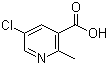 structure of CAS# 1092286-30-0, 5-Chloro-2-methyl-3-pyridinecarboxylic acid