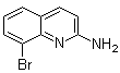 2-氨基-8-溴喹啉分子结构 (CAS 1092304-85-2)