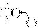 structure of CAS# 1092352-66-3, 3,5,6,7-Tetrahydro-6-(phenylmethyl)-4H-pyrrolo[3,4-d]pyrimidin-4-one