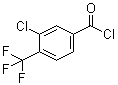 structure of CAS# 1092460-77-9, 3-氯-4-(三氟甲基)苯甲酰氯
